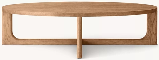Modern Solid Wood Round Coffee Table Living Room Furniture 300mm