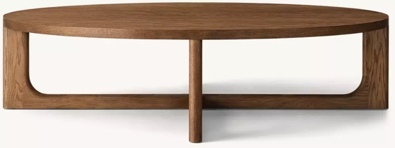 Modern Solid Wood Round Coffee Table Living Room Furniture 300mm