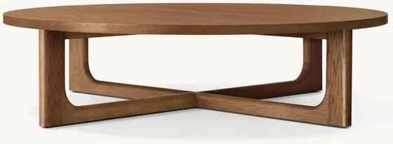 Modern Solid Wood Round Coffee Table Living Room Furniture 300mm