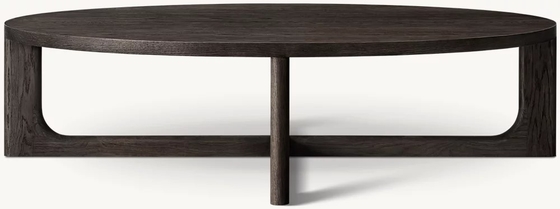Modern Solid Wood Round Coffee Table Living Room Furniture 300mm