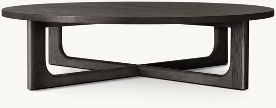 Modern Solid Wood Round Coffee Table Living Room Furniture 300mm
