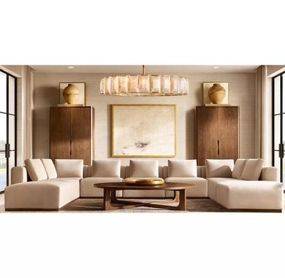 Modern Solid Wood Round Coffee Table Living Room Furniture 300mm