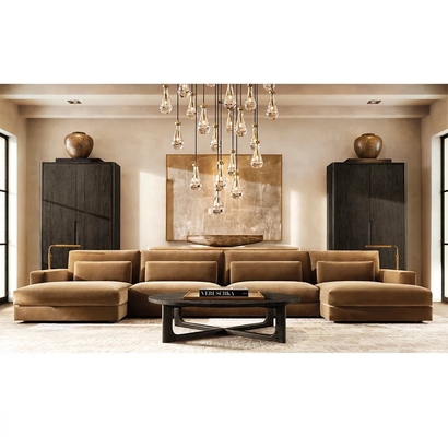 Modern Solid Wood Round Coffee Table Living Room Furniture 300mm