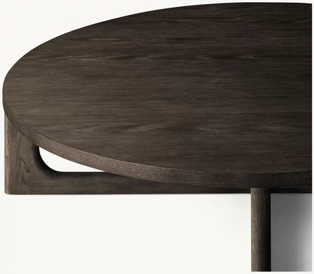 Modern Solid Wood Round Coffee Table Living Room Furniture 300mm