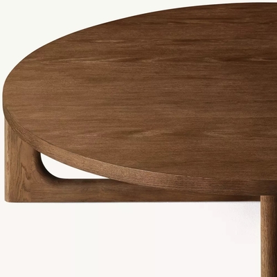 Modern Solid Wood Round Coffee Table Living Room Furniture 300mm