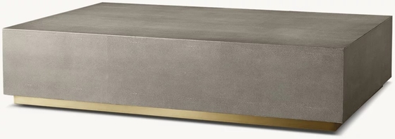 Modern Light Luxury Square Wooden Coffee Table Customized For High End Living Room