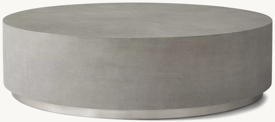 Modern Light Luxury Round Wooden Coffee Table For Living Room
