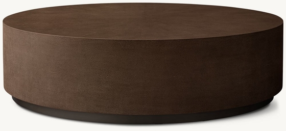 Modern Light Luxury Round Wooden Coffee Table For Living Room
