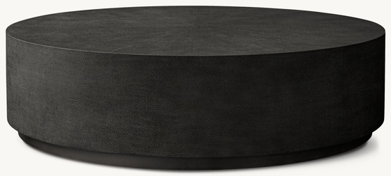 Modern Light Luxury Round Wooden Coffee Table For Living Room