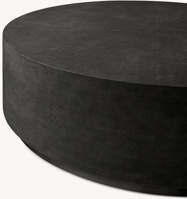 Modern Light Luxury Round Wooden Coffee Table For Living Room
