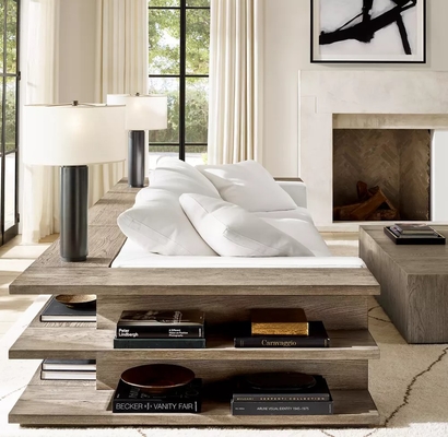 Modern Sintered Stone Top Coffee Table Furniture 450mm For Living Room
