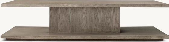 Customized Modern Coffee Table Furniture With Wood Top And Stainless Steel Base