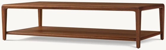 Living Room Modern Light Wood Coffee Table Customizable 1700x1000x450mm
