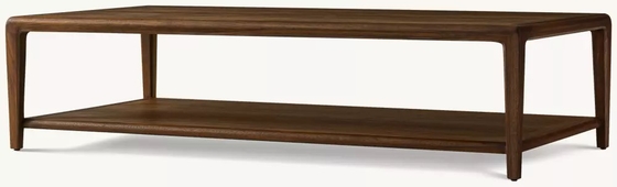Living Room Modern Light Wood Coffee Table Customizable 1700x1000x450mm