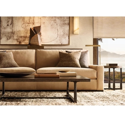 Modern Luxury Sintered Stone Coffee Table Lightweight Customizable