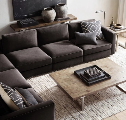 Modern Luxury Sintered Stone Coffee Table Lightweight Customizable
