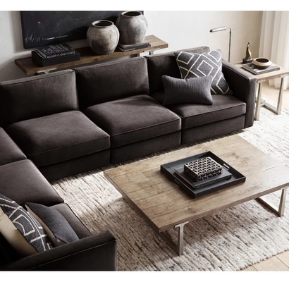 Modern Luxury Sintered Stone Coffee Table Lightweight Customizable