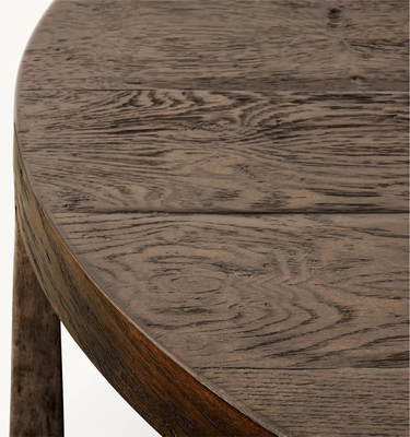 Modern Wood Top Round Coffee Table 300mm With Stainless Steel Material