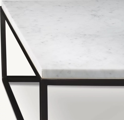 Stainless Steel And Sintered Stone Top Coffee Table Furniture For Modern Homes