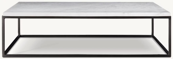 Homes Coffee Table Furniture With Customizable Size Stainless Steel And Sintered Stone Top