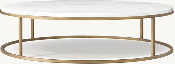 Stainless Steel And Sintered Stone Coffee Table Furniture For Modern Living Room