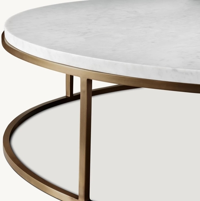 Stainless Steel And Sintered Stone Coffee Table Furniture For Modern Living Room