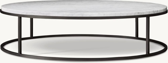 Stainless Steel And Sintered Stone Coffee Table Furniture For Modern Living Room
