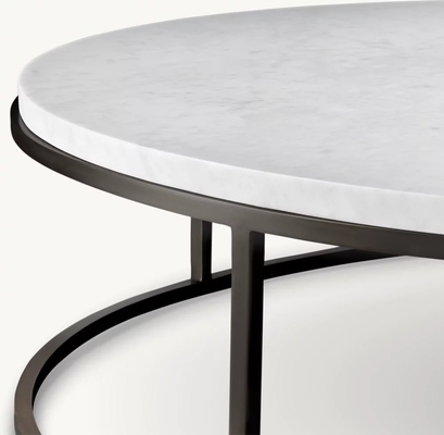 Stainless Steel And Sintered Stone Coffee Table Furniture For Modern Living Room