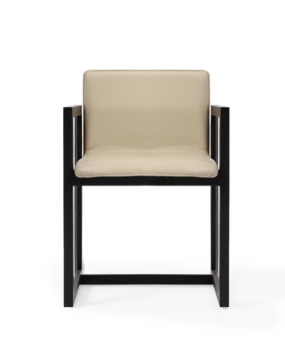 Modern Office Solid Wood Chair Armchair Type Brown Color