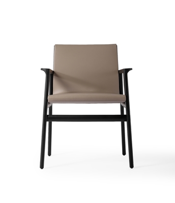 Modern Office Solid Wood Chair Armchair Type Brown Color
