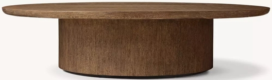 Living Room Solid Wood Coffee Table Furniture With Stainless Steel And Ceramic Top