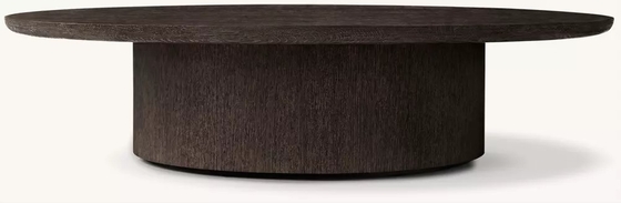 Living Room Solid Wood Coffee Table Furniture With Stainless Steel And Ceramic Top