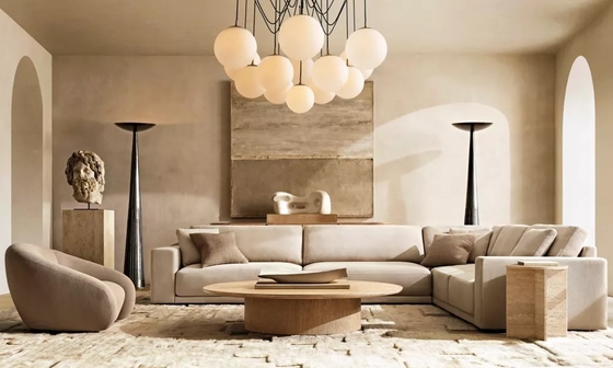 Living Room Solid Wood Coffee Table Furniture With Stainless Steel And Ceramic Top