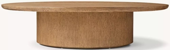 Living Room Solid Wood Coffee Table Furniture With Stainless Steel And Ceramic Top