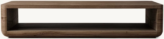 Living Room Solid Wood Coffee Table Modern Furniture With Stainless Steel And Ceramic Top