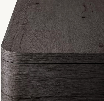 Living Room Solid Wood Coffee Table Modern Furniture With Stainless Steel And Ceramic Top