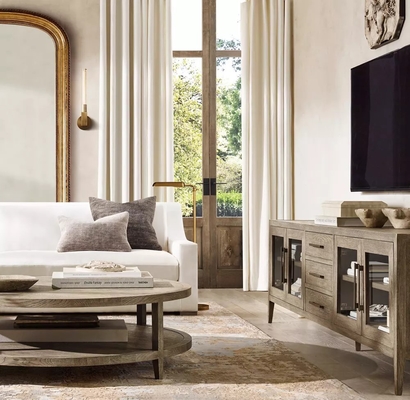 Functional Bedroom Console Table Furniture Modern With Sintered Stone Top