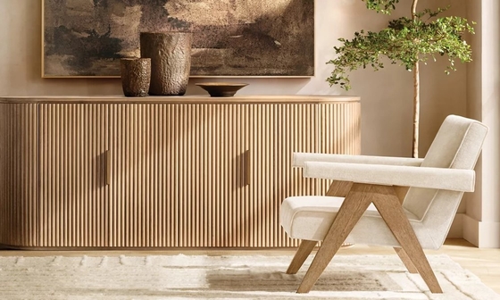 Functional Modern Bedroom Console Table 1800mm With Sintered Stone Top