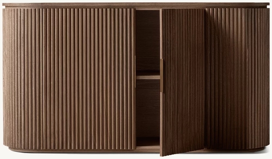 VB-006 Bedroom Medieval Style Console Table Furniture With Roller Shutter Door Cabinet And Wood Top