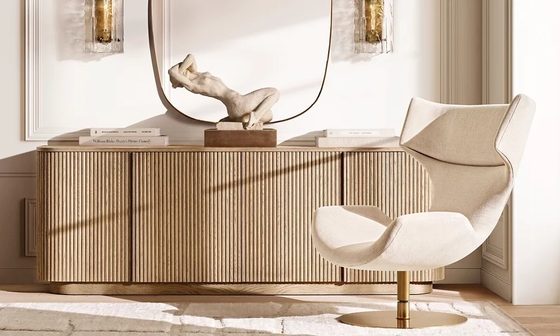 Customized Stainless Steel Console Table Furniture With Sintered Stone / Ceramic Top