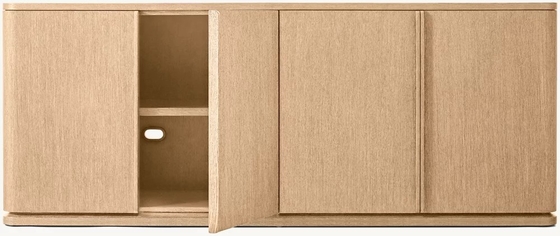 Bedroom Console Table Furniture With Roller Shutter Door Cabinet And Customizable Size