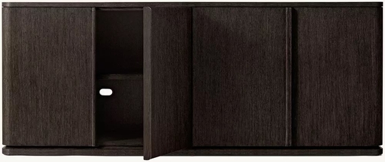 Bedroom Console Table Furniture With Roller Shutter Door Cabinet And Customizable Size