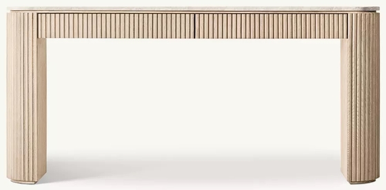 Modern Bedroom Walnut Console Table With Roller Shutter Door Cabinet