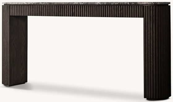 Modern Bedroom Walnut Console Table With Roller Shutter Door Cabinet