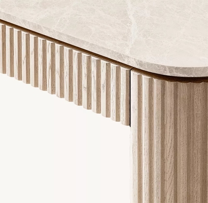 Modern Bedroom Walnut Console Table With Roller Shutter Door Cabinet