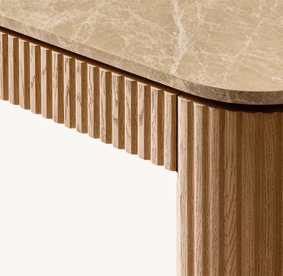 Modern Bedroom Walnut Console Table With Roller Shutter Door Cabinet