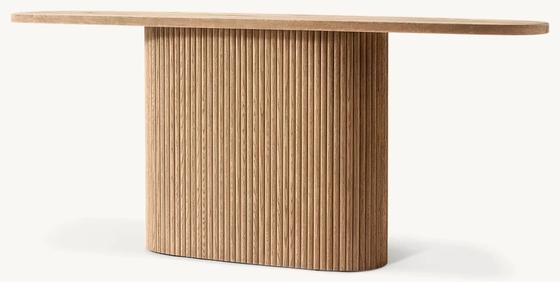 Modern Bedroom Console Table Customizable With Wood Glass Or Ceramic Top