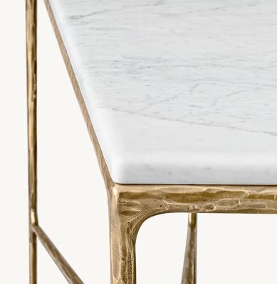 Bedroom Functional Console Table Furniture With Stainless Steel And Glass Top