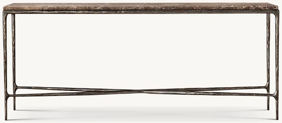 Bedroom Functional Console Table Furniture With Stainless Steel And Glass Top