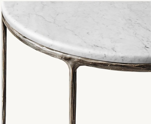 Bedroom Modern Console Table With Stainless Steel And Sintered Stone / Wood Top